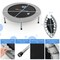 Portable 38 Inch Folding Trampoline with Safety Features for Home Workout